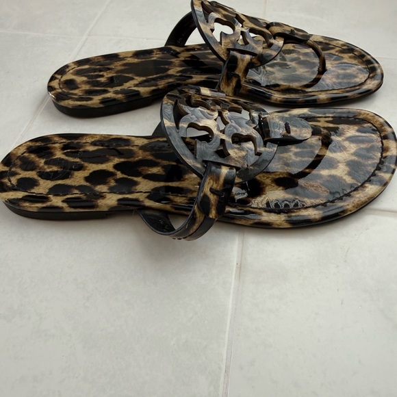 Tory Burch Miller Leopard Print Sandals - Picture 2 of 5